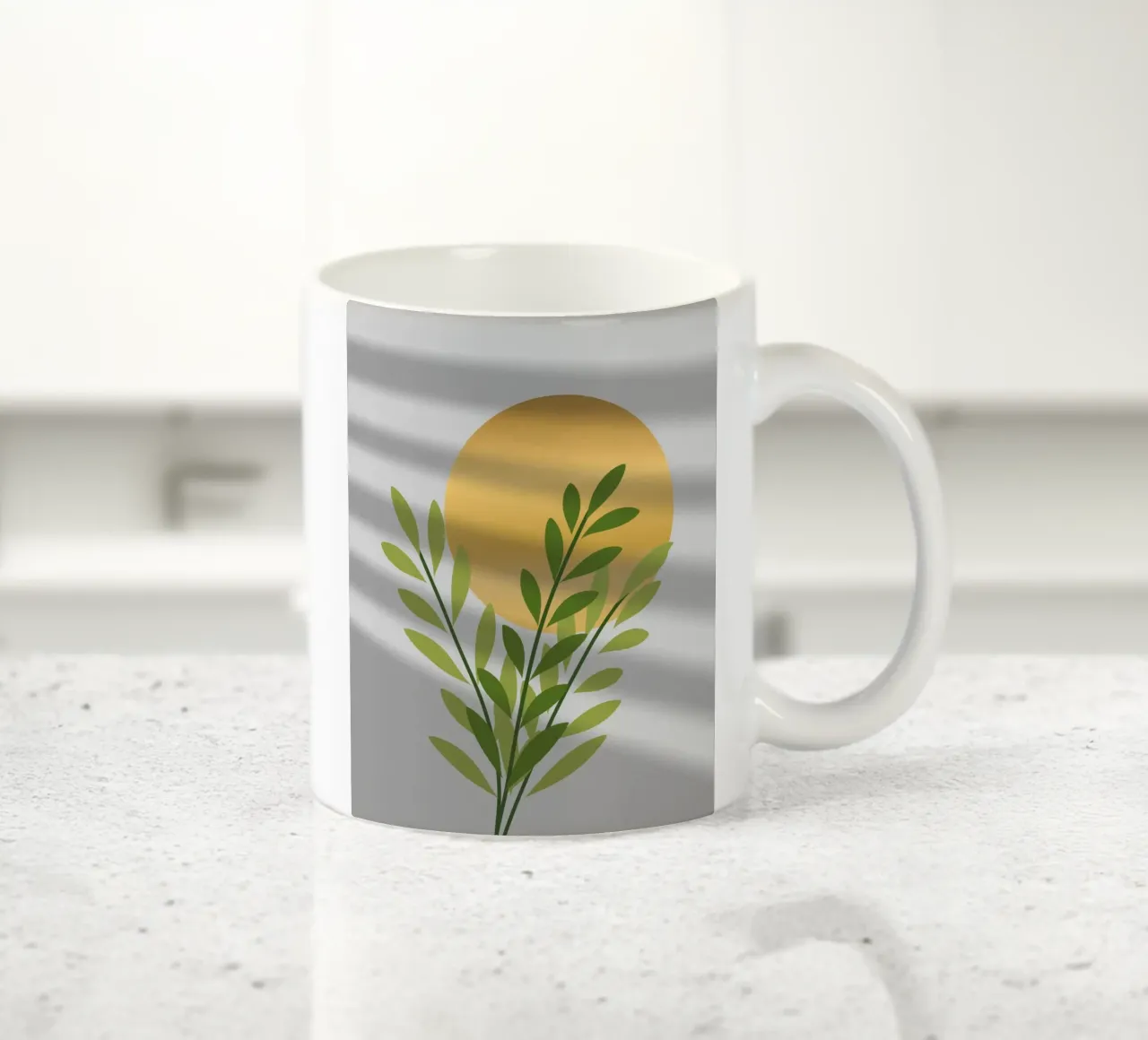 greenery plants tazza in ceramica da Creaton
