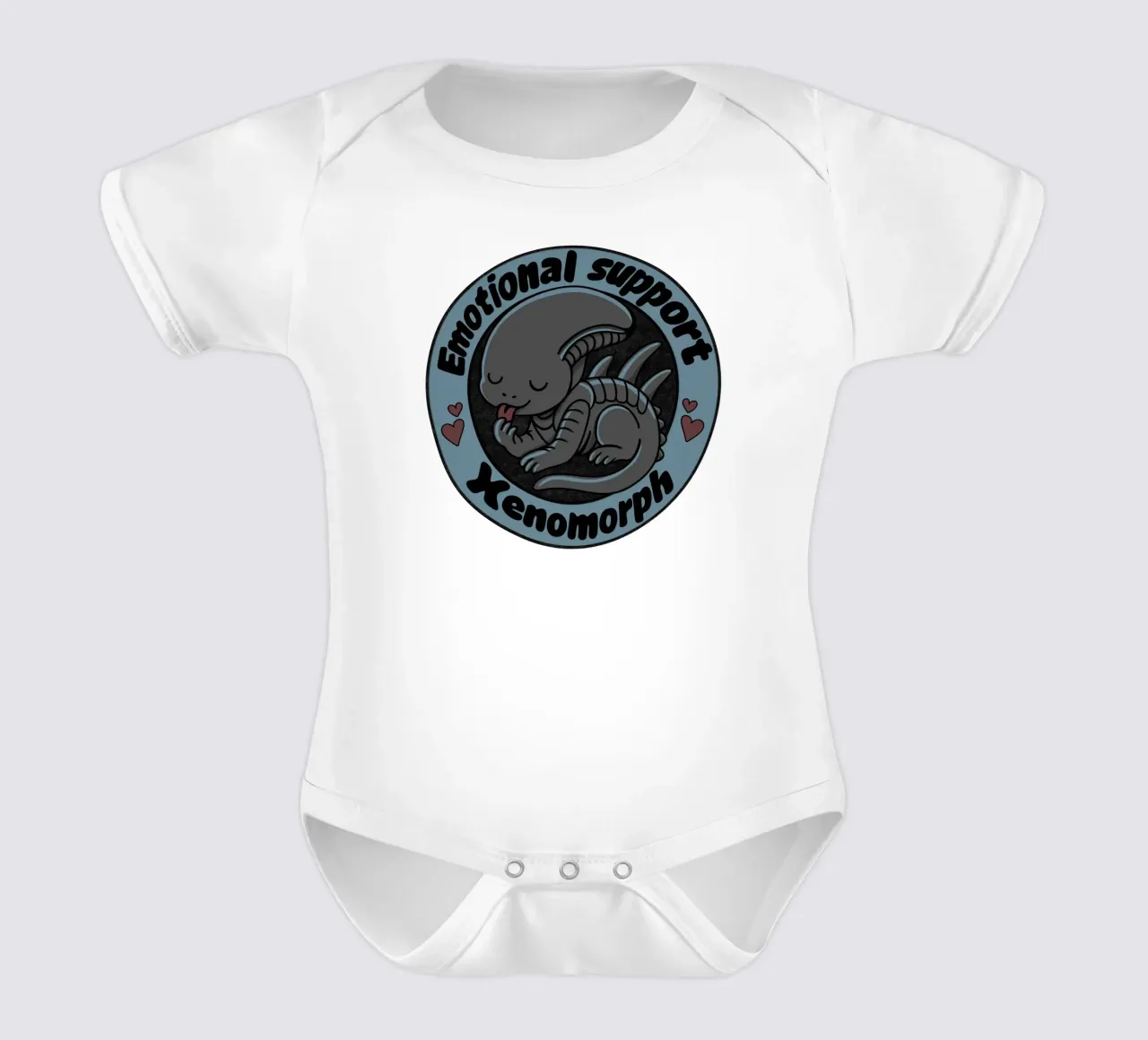 Emotionale Unterstützung Xenomorph Kurzarm Babybody von Loobs