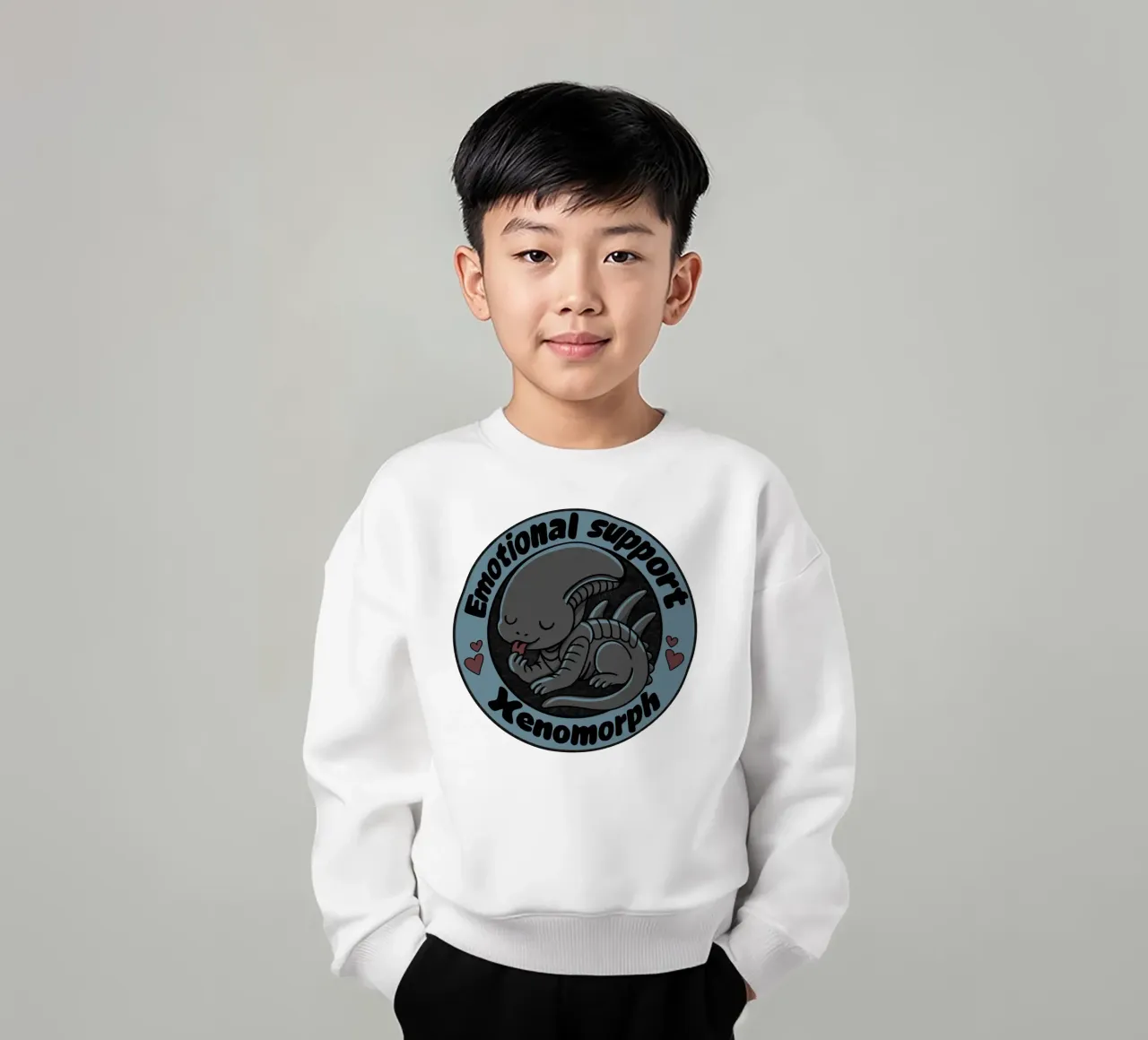 Xenomorfo di supporto emotivo felpa bambino da Loobs