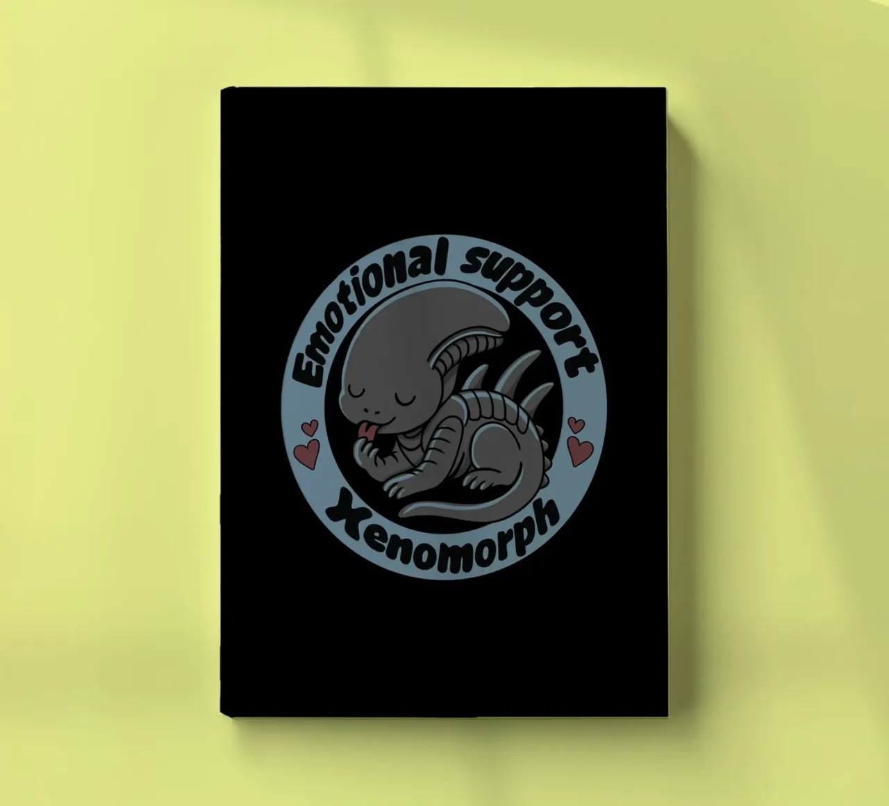 Emotional Support Xenomorph notebook by Loobs