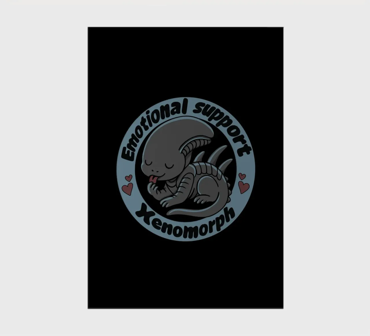 Emotional Support Xenomorph notebook by Loobs