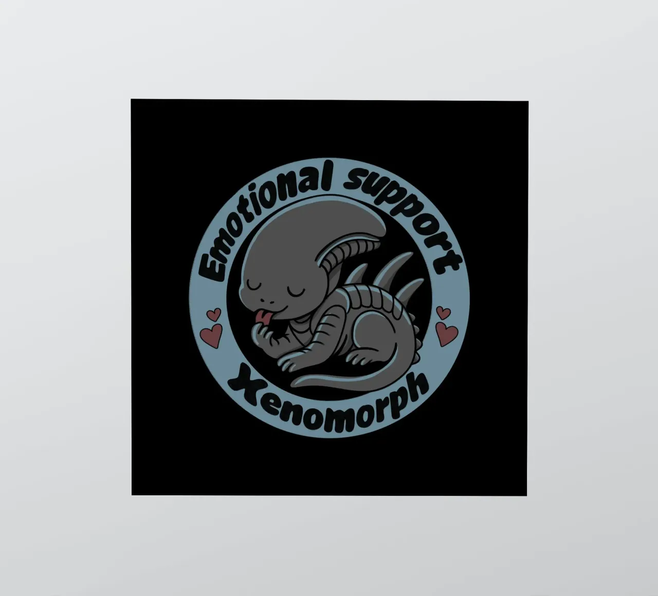 Emotionale Unterstützung Xenomorph Sticker von Loobs