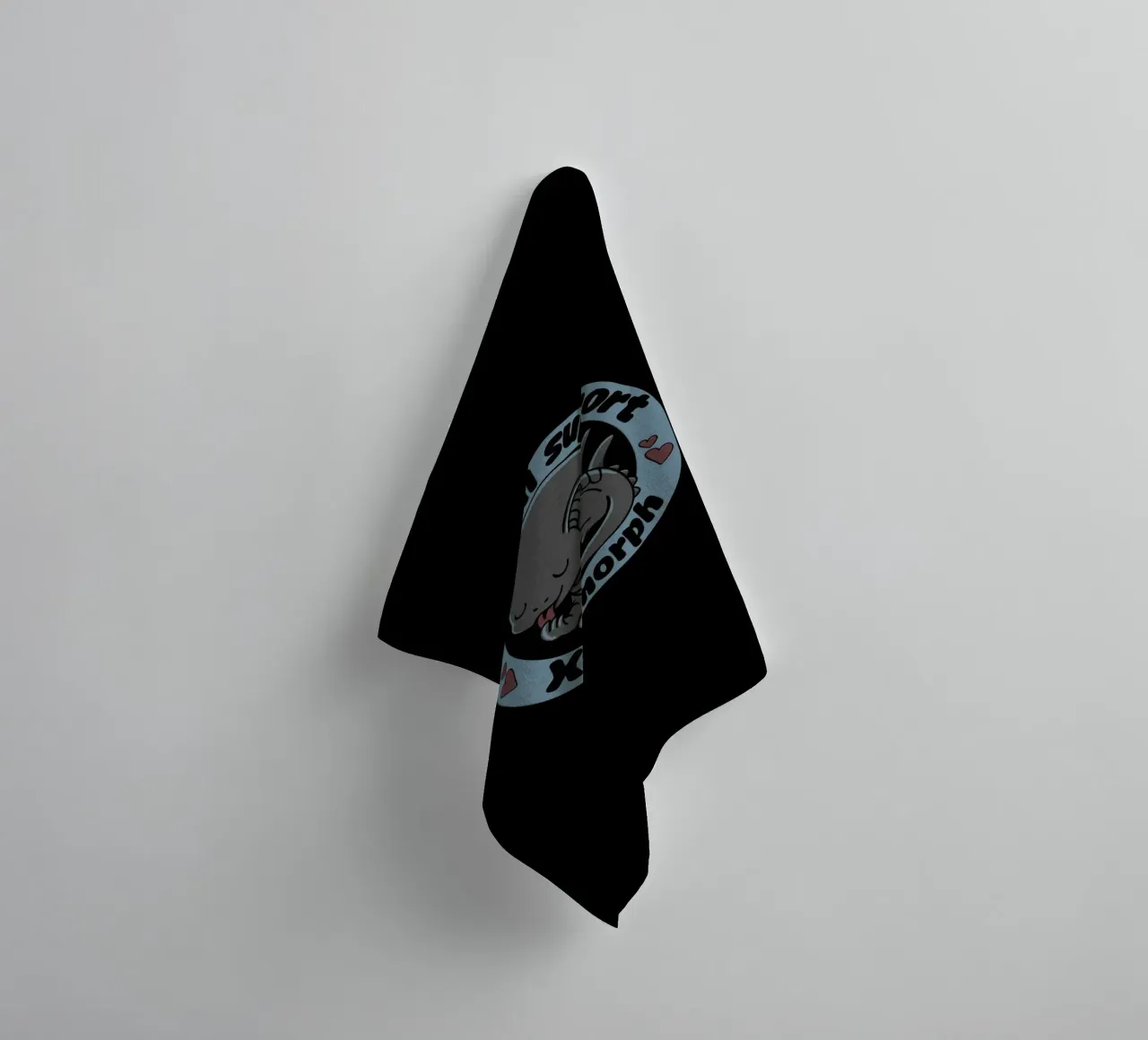 Xenomorfo di supporto emotivo asciugamano da bagno da Loobs