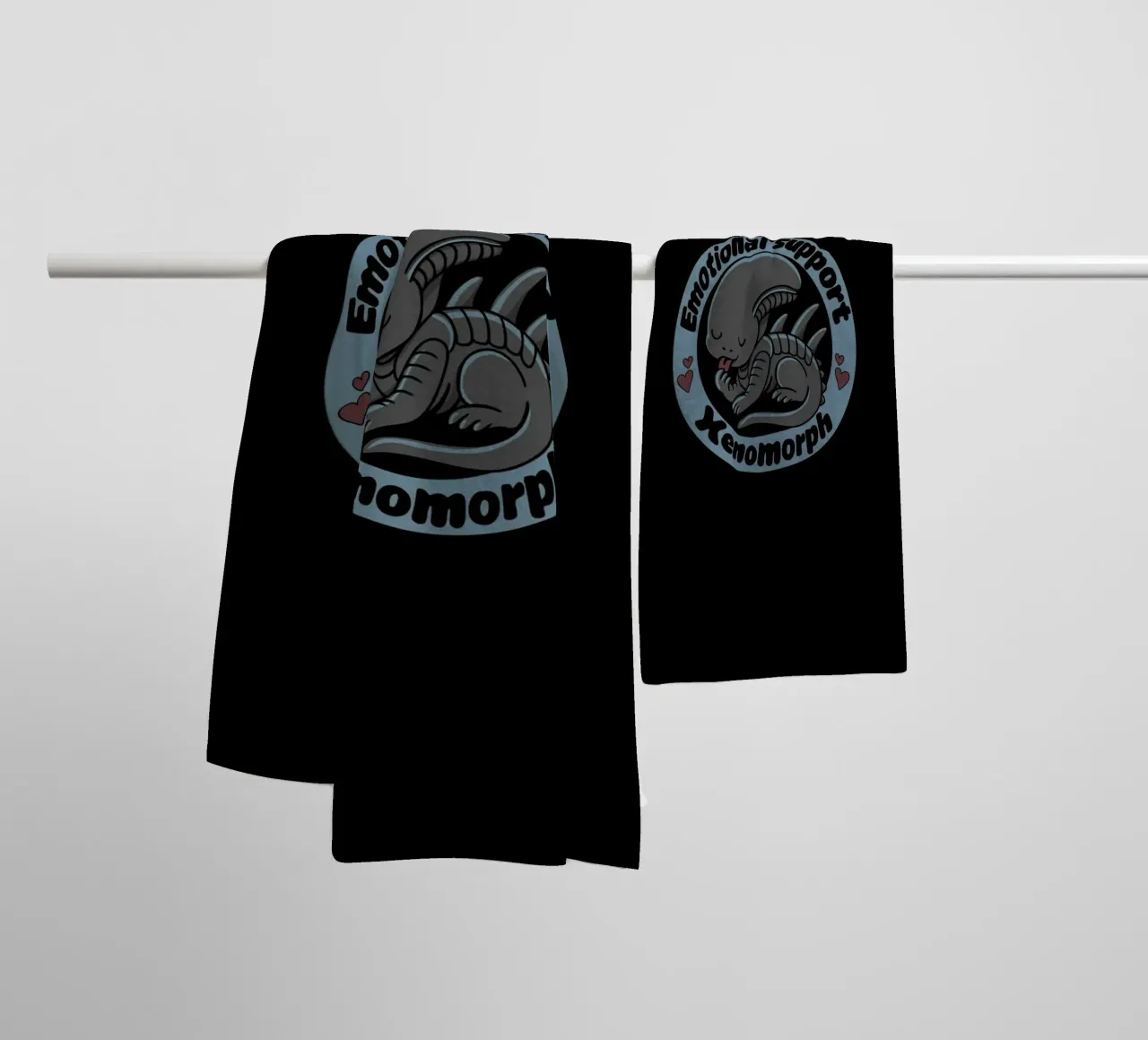 Xenomorfo di supporto emotivo asciugamano da bagno da Loobs