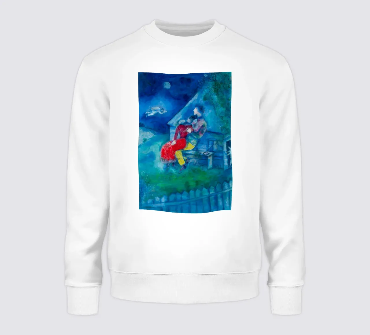 Gli amanti di Marc Chagall felpa da Classic Art Prints
