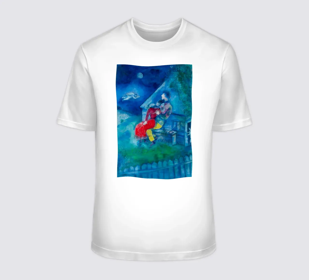 Gli amanti di Marc Chagall t-shirt da Classic Art Prints