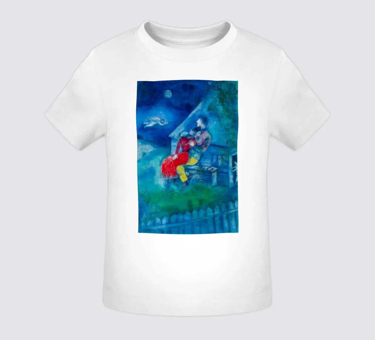 Gli amanti di Marc Chagall maglietta neonato da Classic Art Prints