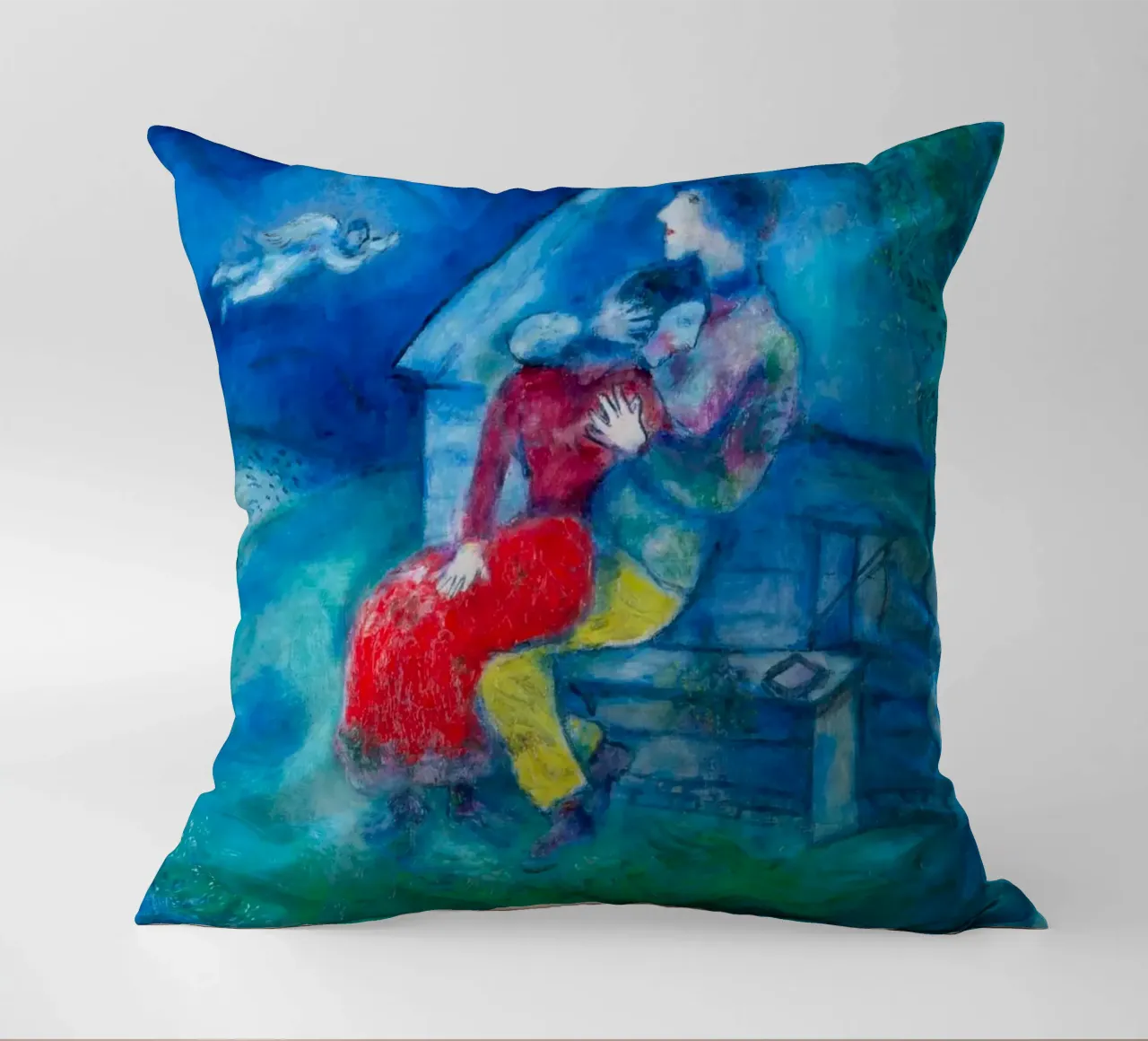 Gli amanti di Marc Chagall cuscino da Classic Art Prints