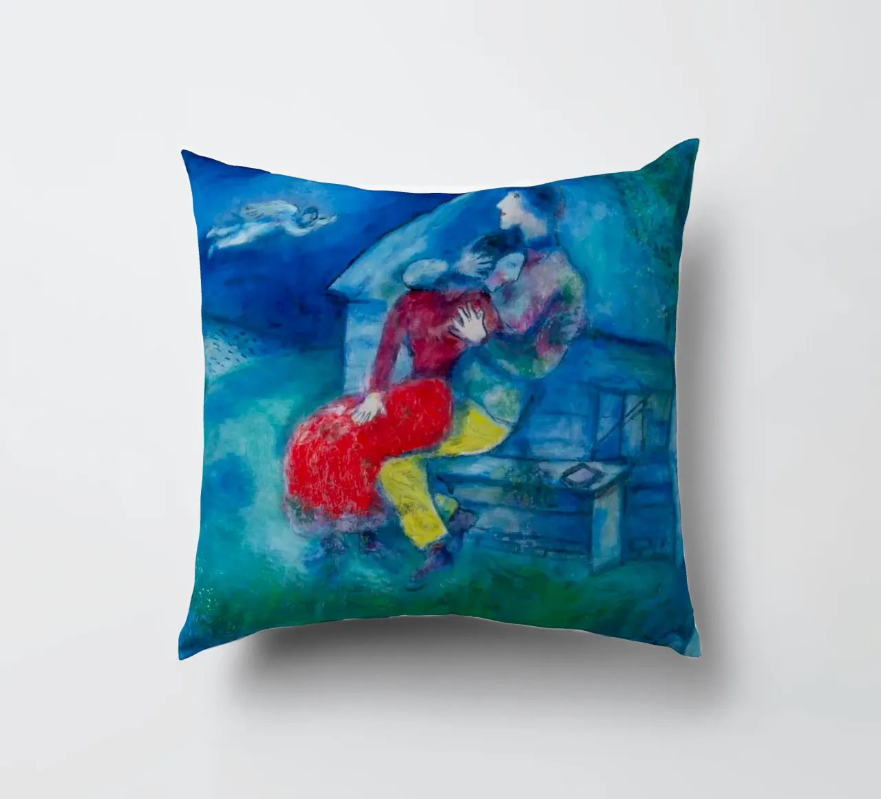 Gli amanti di Marc Chagall cuscino da Classic Art Prints