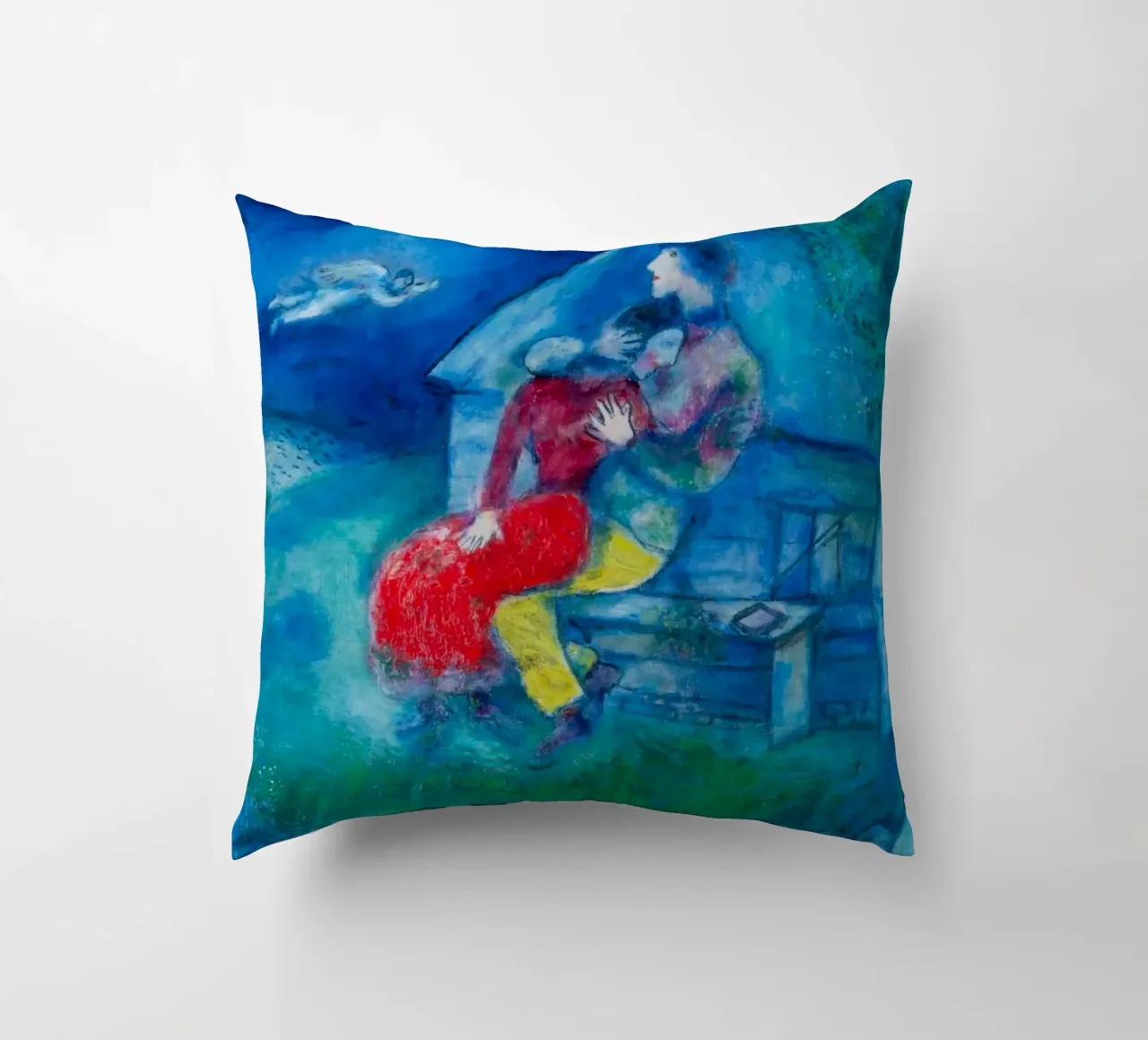 Gli amanti di Marc Chagall cuscino da Classic Art Prints