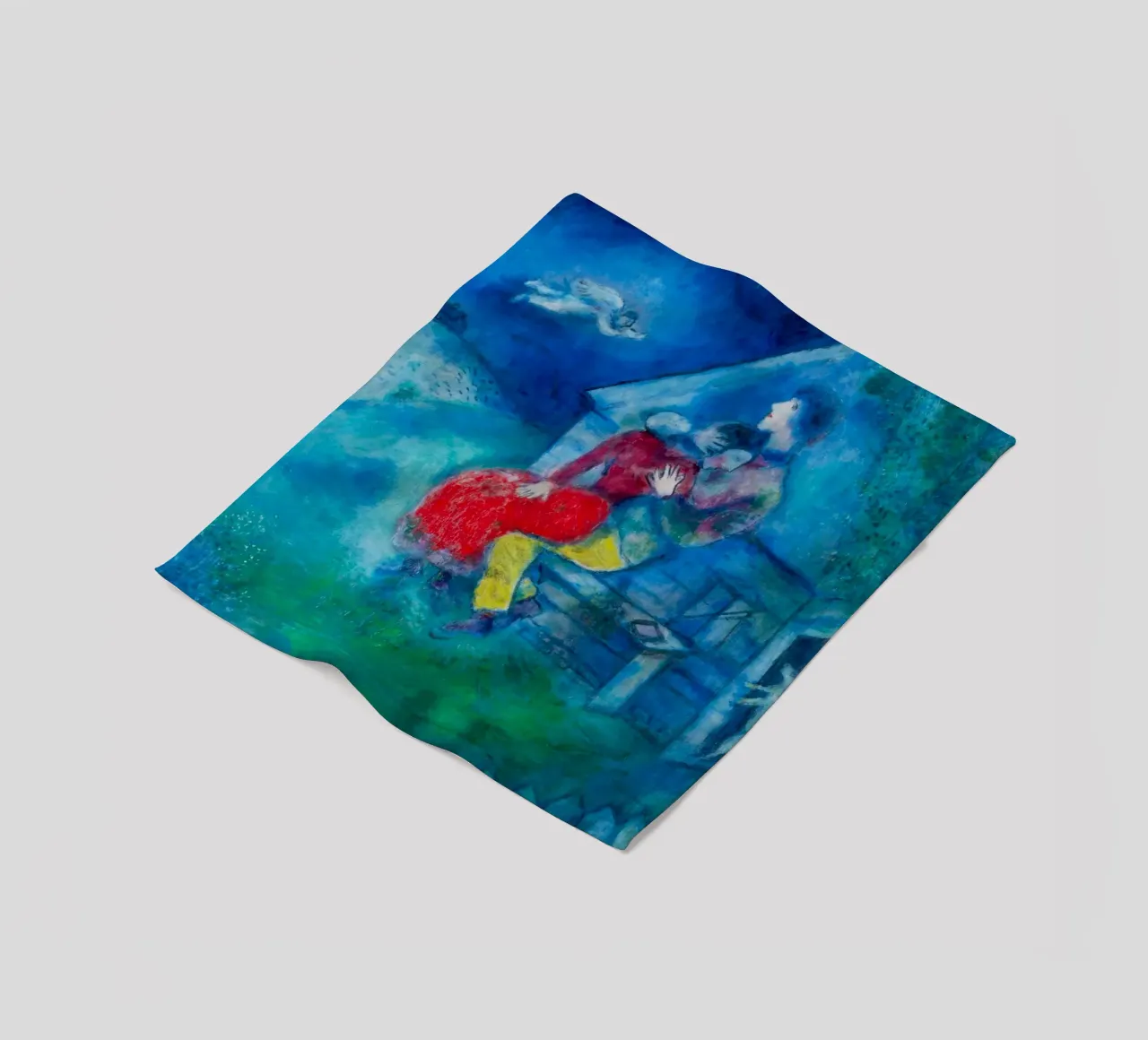 Gli amanti di Marc Chagall coperta in pile da Classic Art Prints