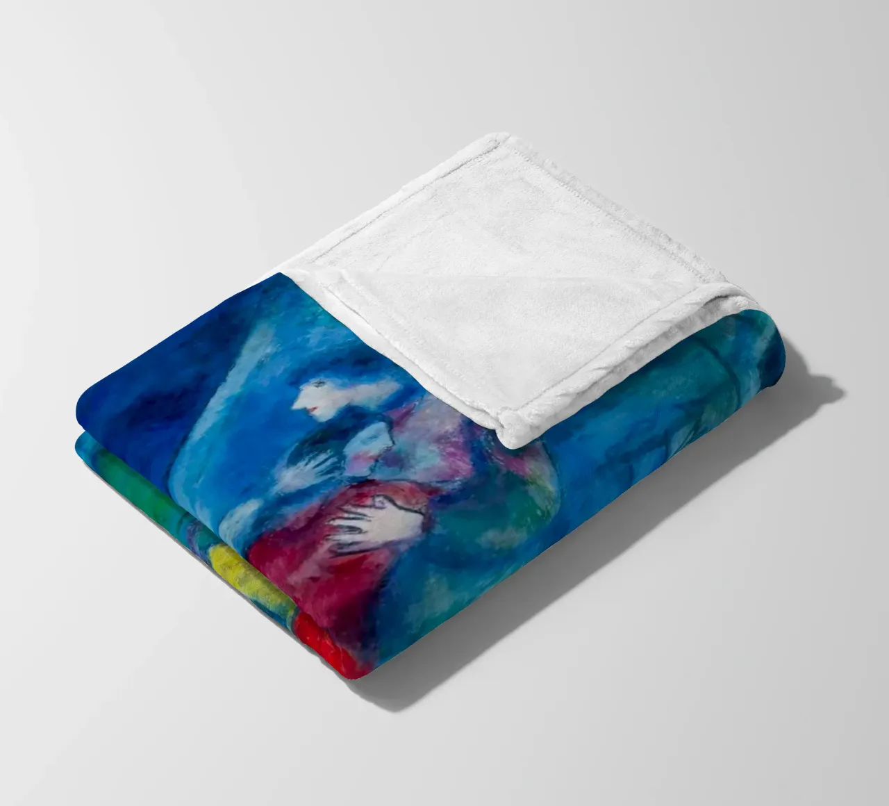 Gli amanti di Marc Chagall coperta in pile da Classic Art Prints