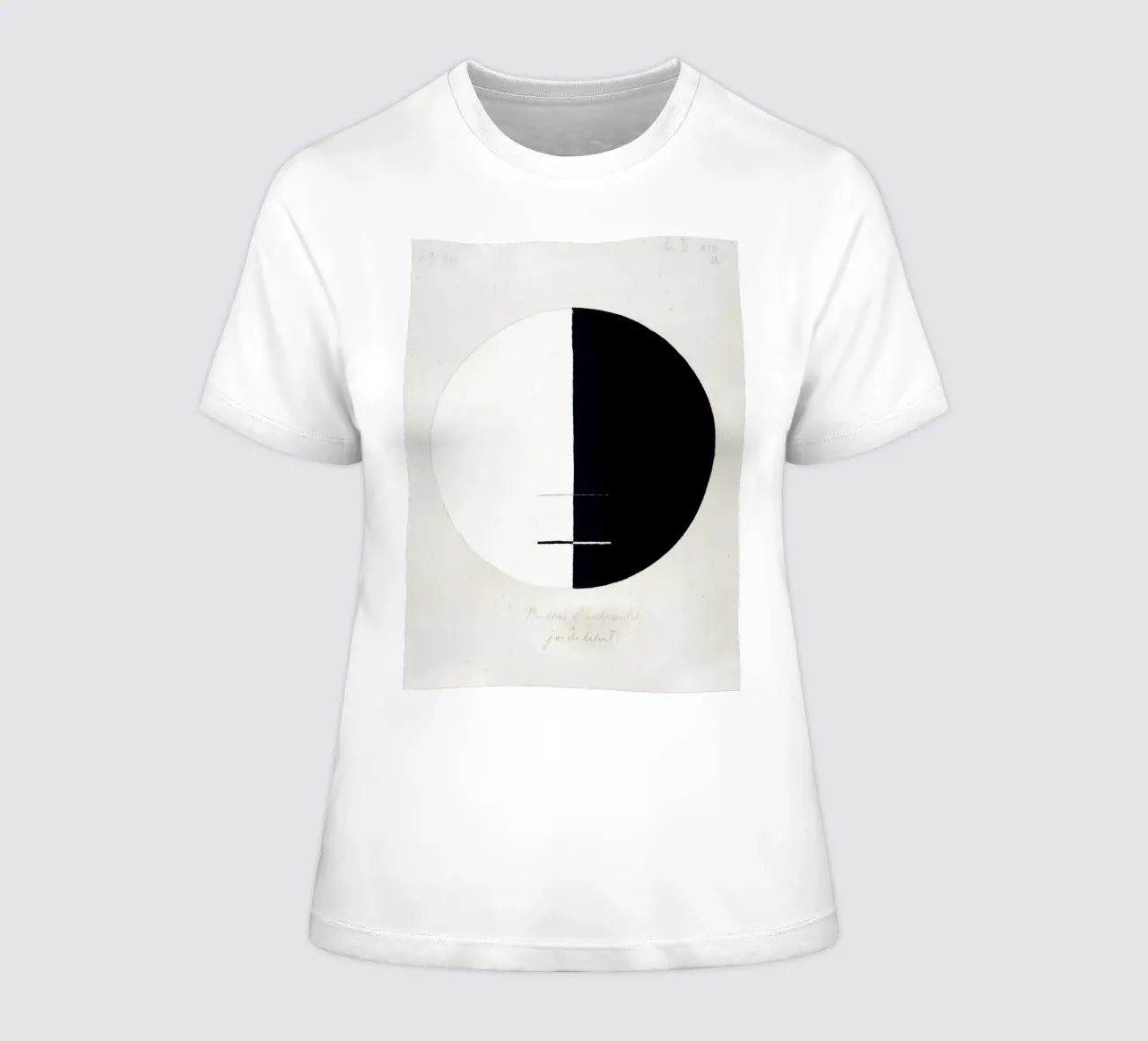 Boeddha's standpunt in het aardse leven nr. 3 (1920) dames t-shirt getailleerd van Art History