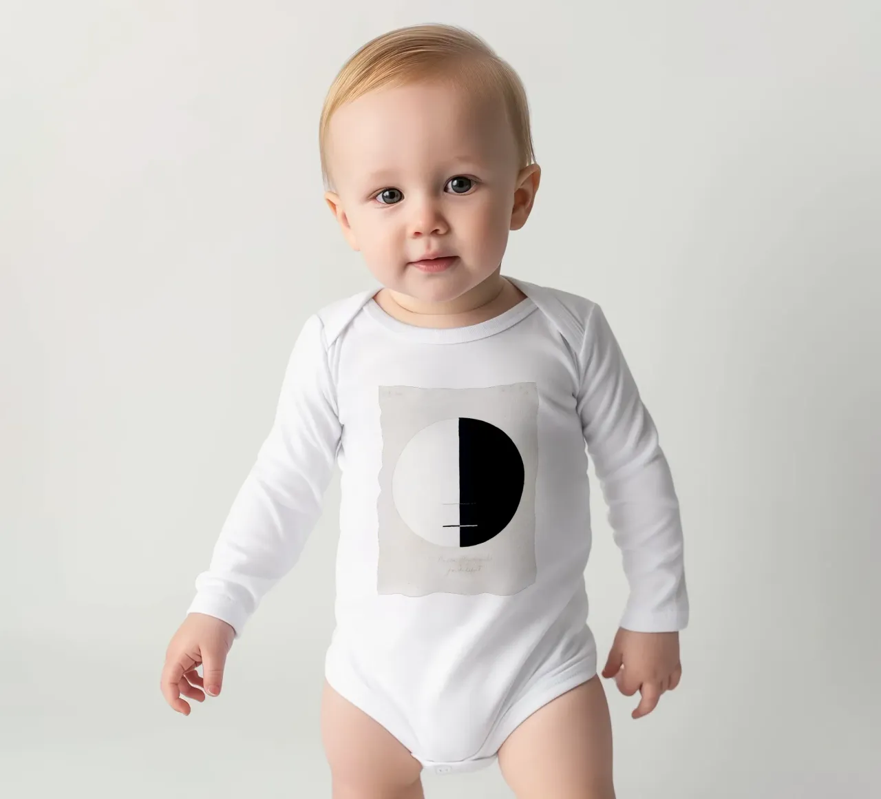 Buddha’s Standpoint in the Earthly Life No. 3 (1920) long-sleeve baby romper by Art History