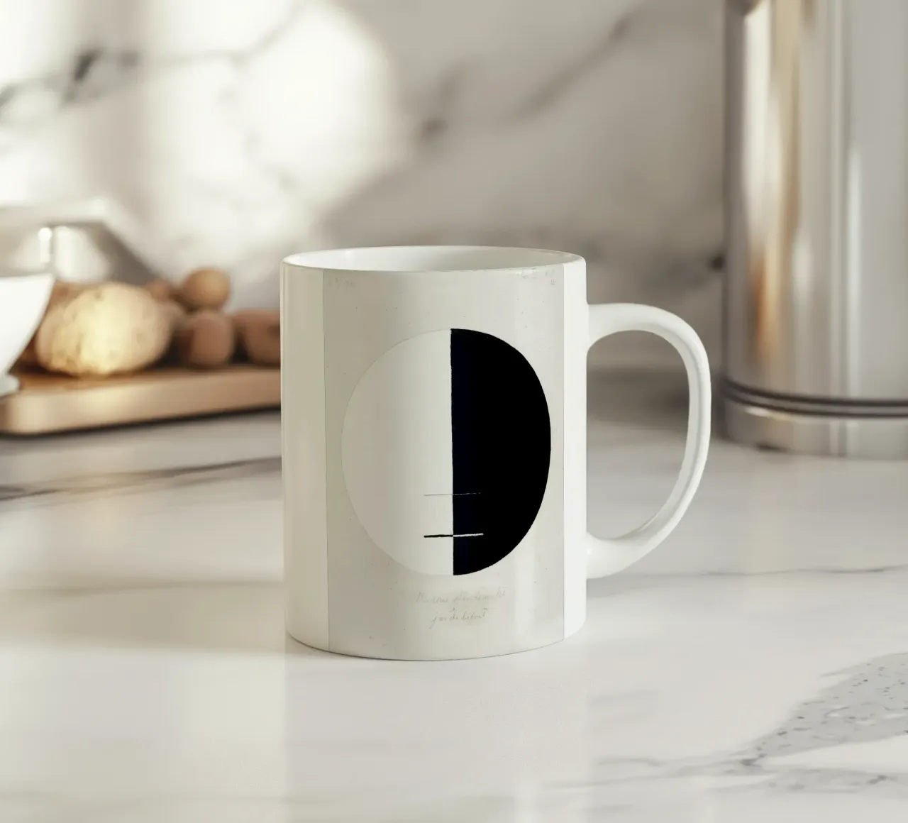 Le point de vue du Bouddha sur la vie terrestre n° 3 (1920) mug en céramique de Art History