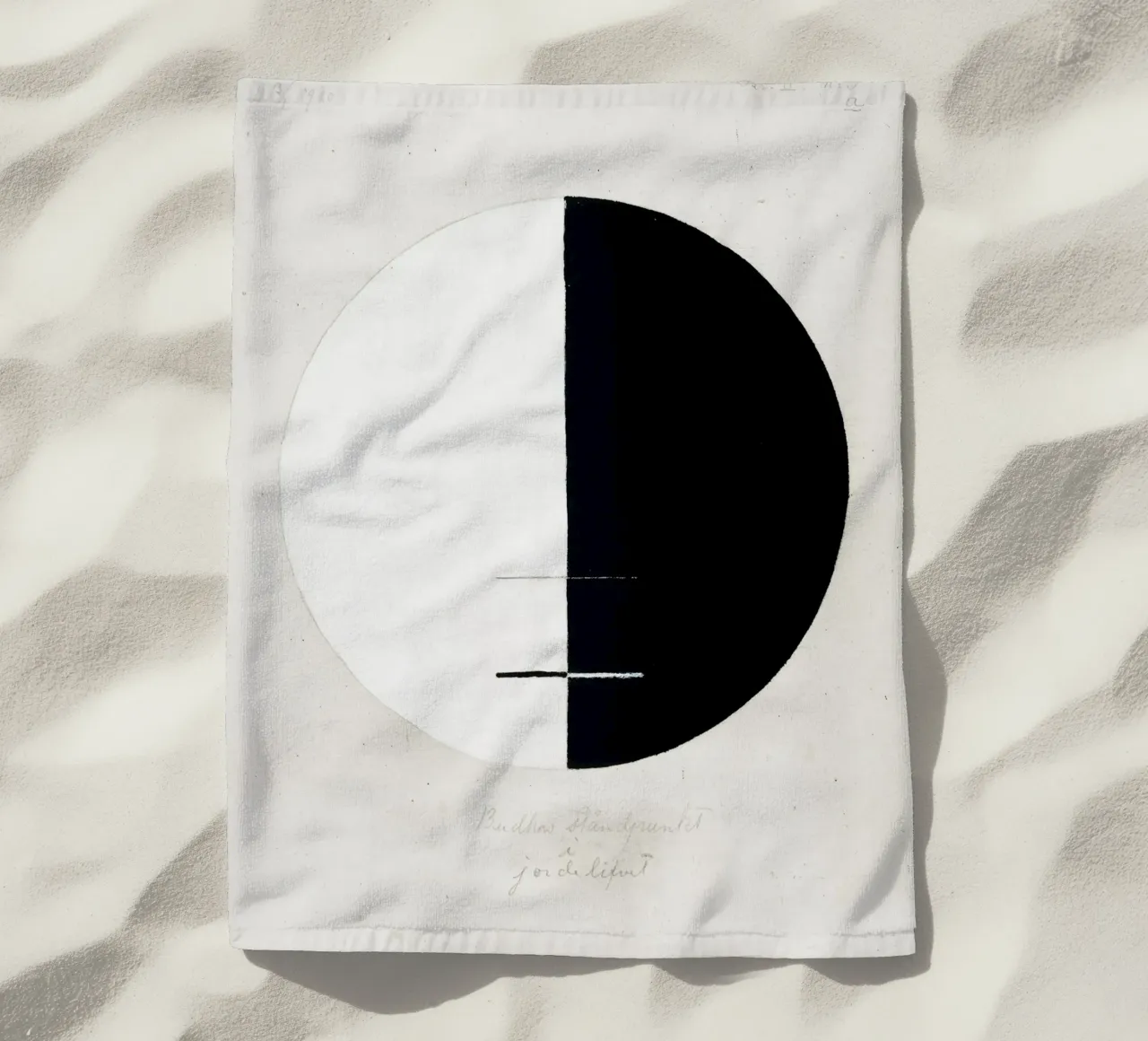 Le point de vue du Bouddha sur la vie terrestre n° 3 (1920) serviette de plage de Art History