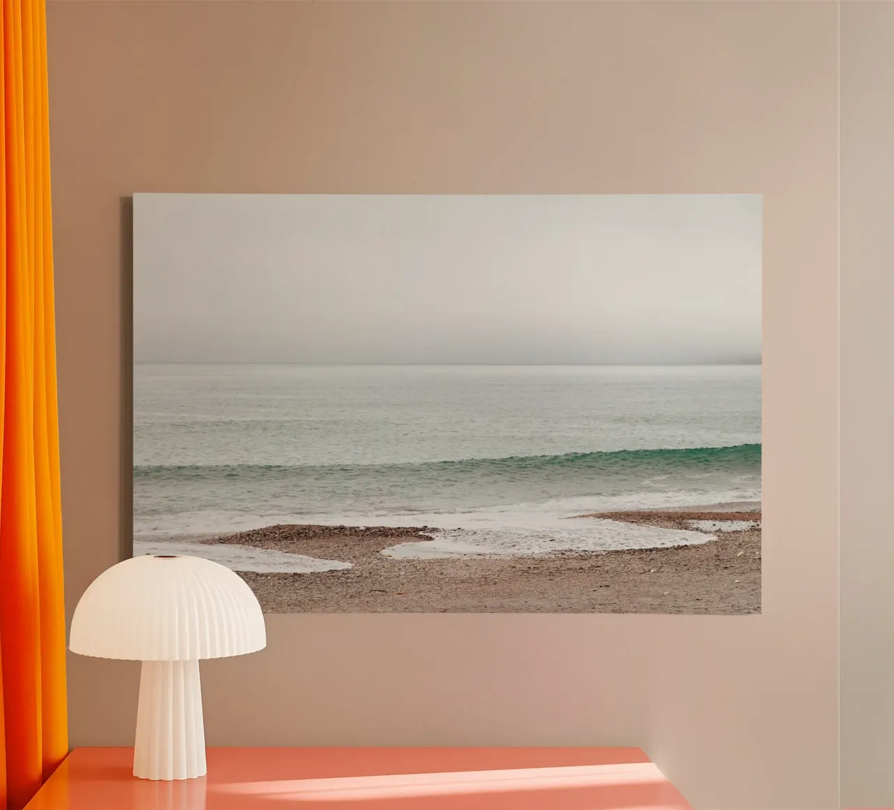 Maree di silenzio tela con Cornice a cassetta da PhotoVibe Decor