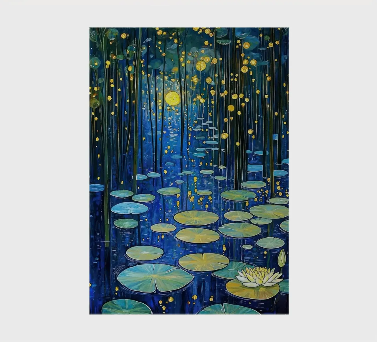 lilypads stagno acqua notte diario da Harley Wood