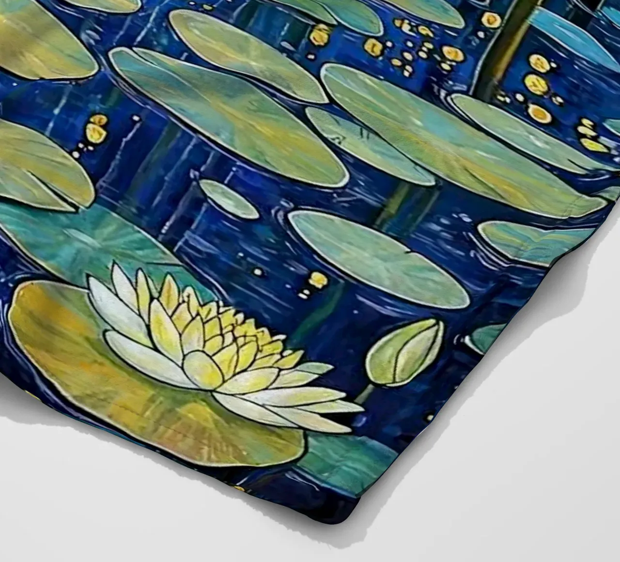 lilypads stagno acqua notte coperta in pile da Harley Wood