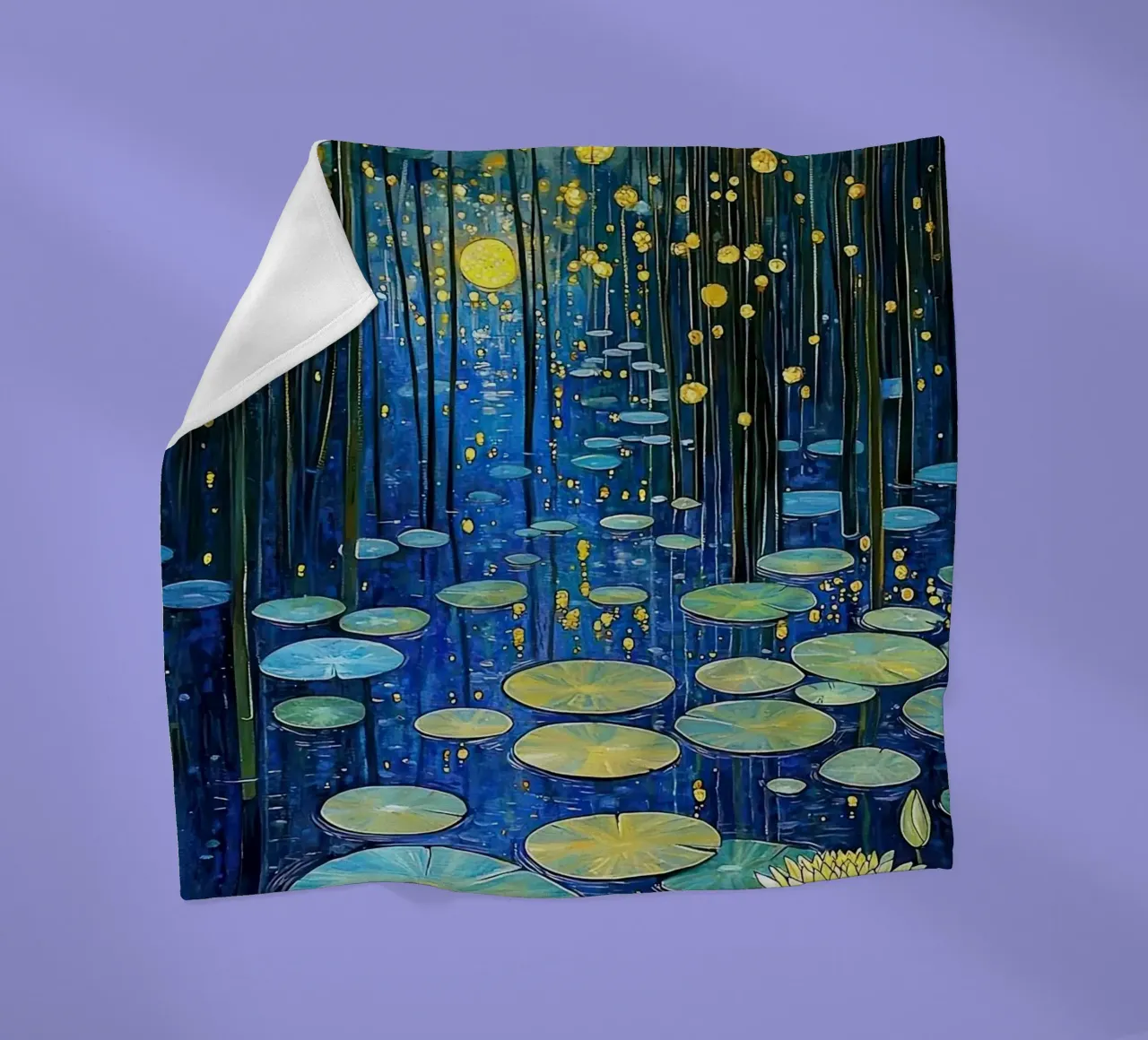 lilypads stagno acqua notte coperta in pile da Harley Wood