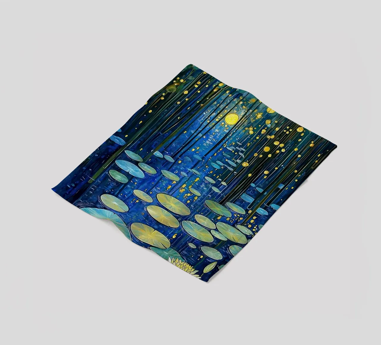 lilypads stagno acqua notte coperta in pile da Harley Wood