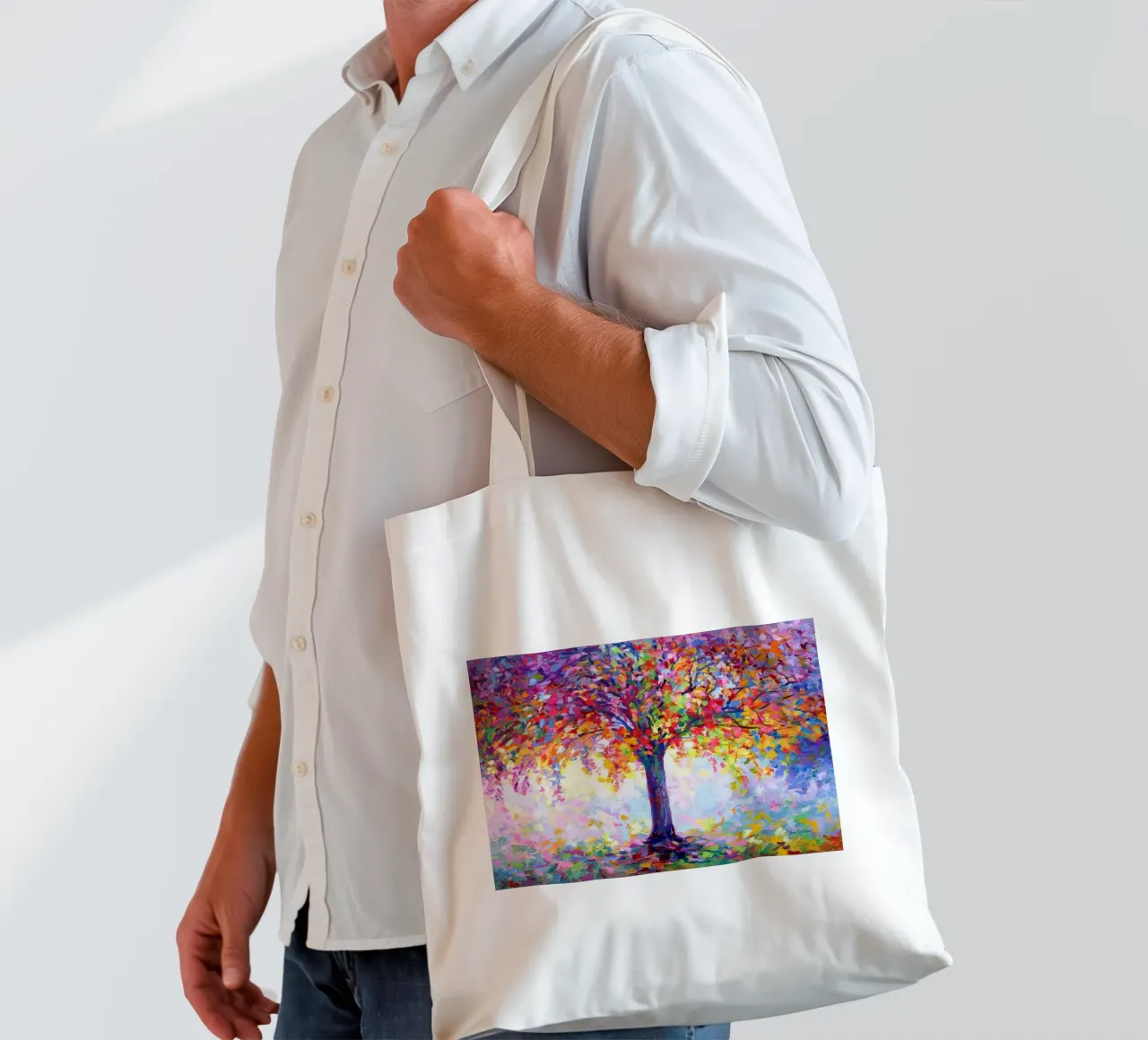 albero natura colorata borsa in juta da Harley Wood