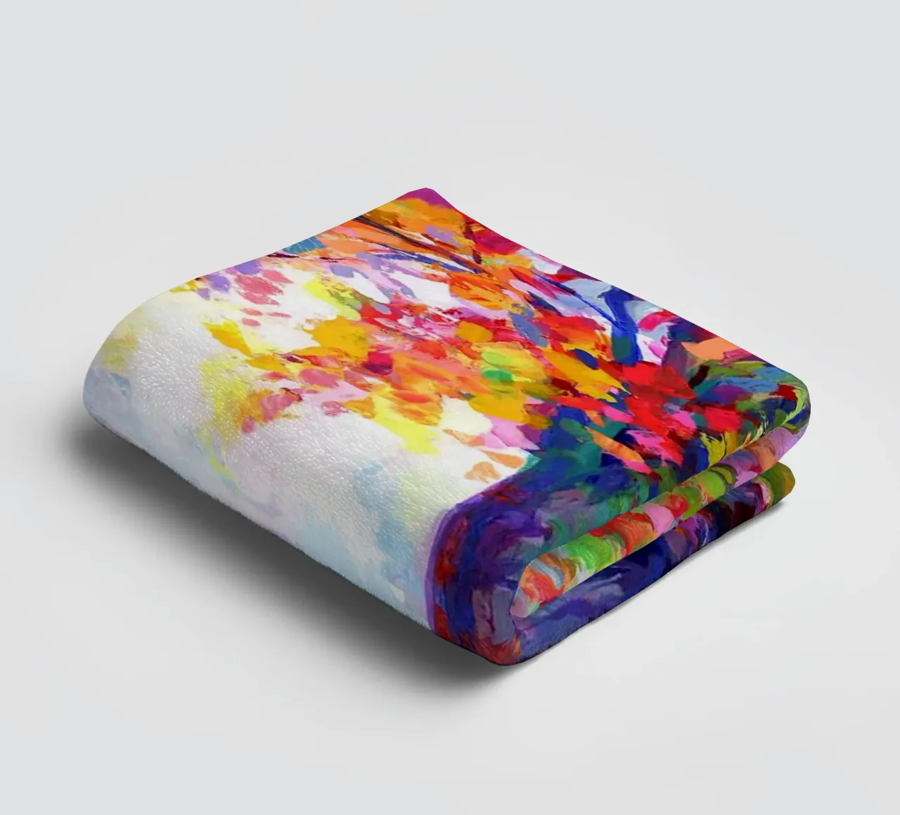tree nature colorful towel by Harley Wood