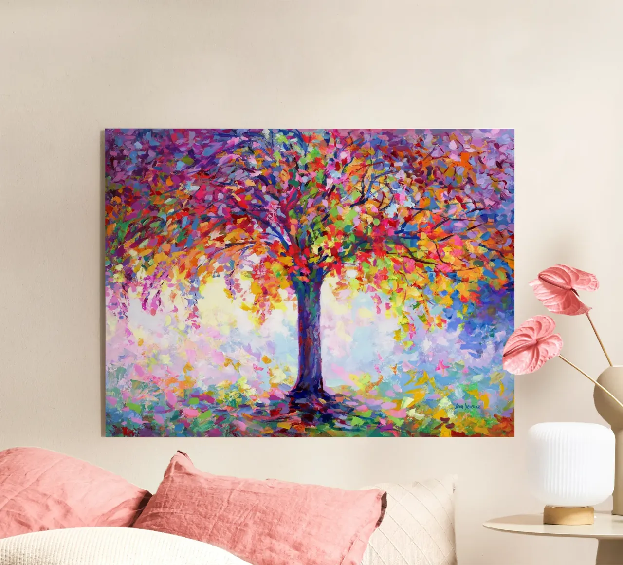 albero natura colorata plexiglass da Harley Wood