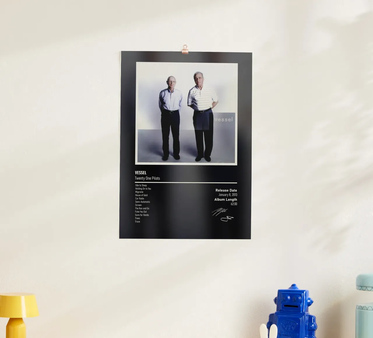 Vessel (2013) by Twenty One Pilots poster con telaio in legno da DGUnder