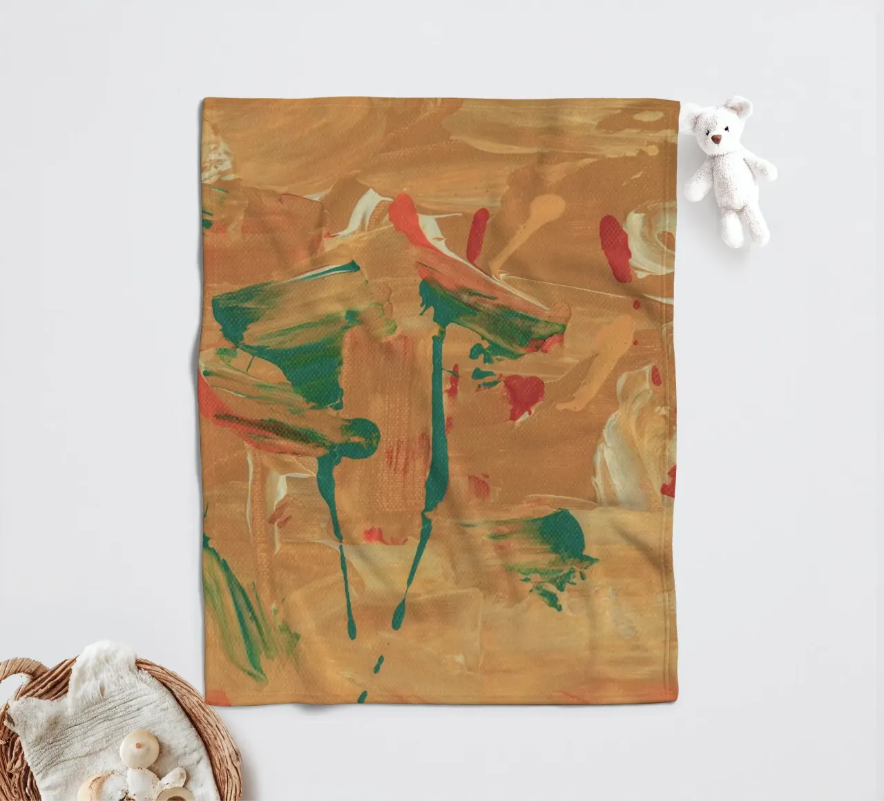 texture beige coperta in pile da prindy