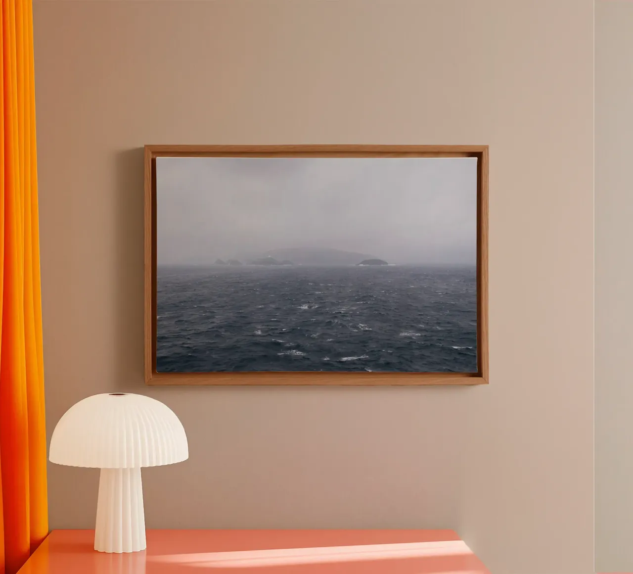 Maree di silenzio tela con Cornice a cassetta da PhotoVibe Decor