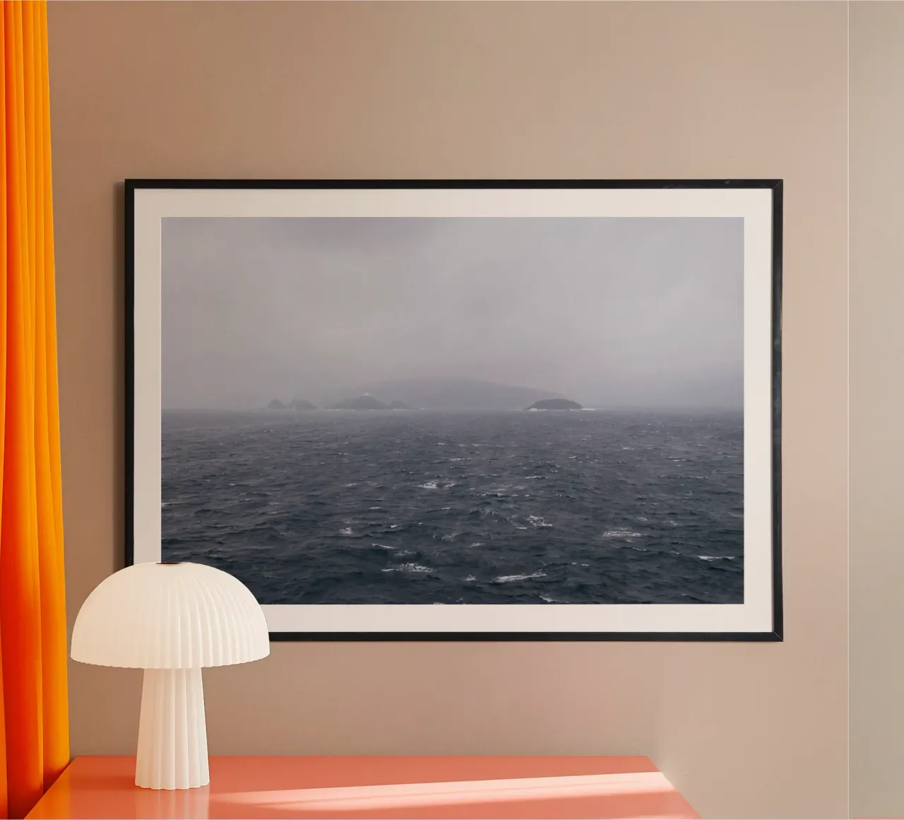 Tides of Silence poster with aluminum frame by PhotoVibe Decor