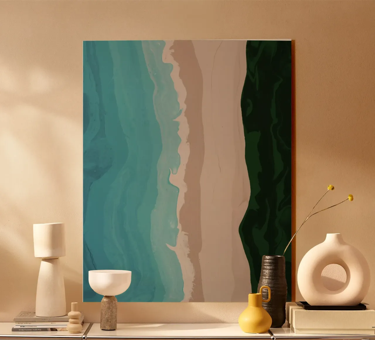 turquoise striped plexiglass da prindy