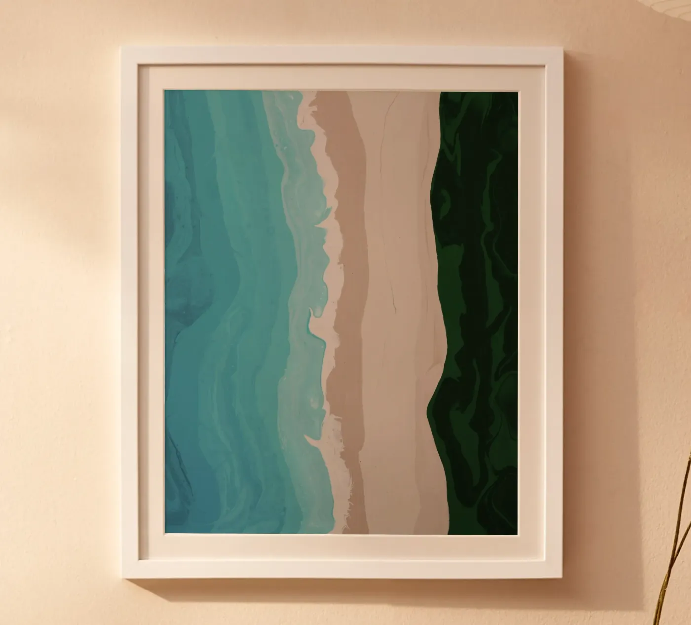 turquoise striped poster da prindy