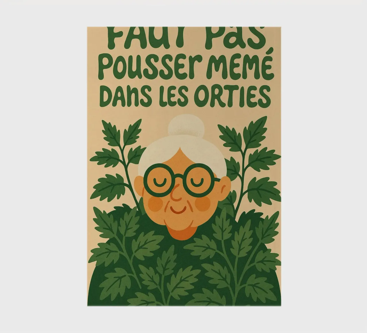 Don't push Granny into the nettles notebook by Art Typo Essentiel