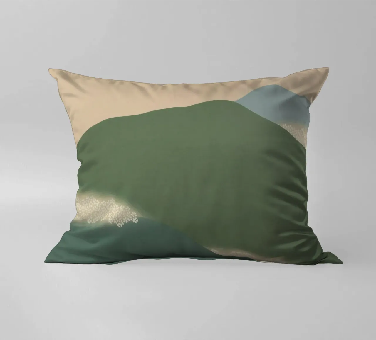 mountains landscape clouds decorative cushion by prindy