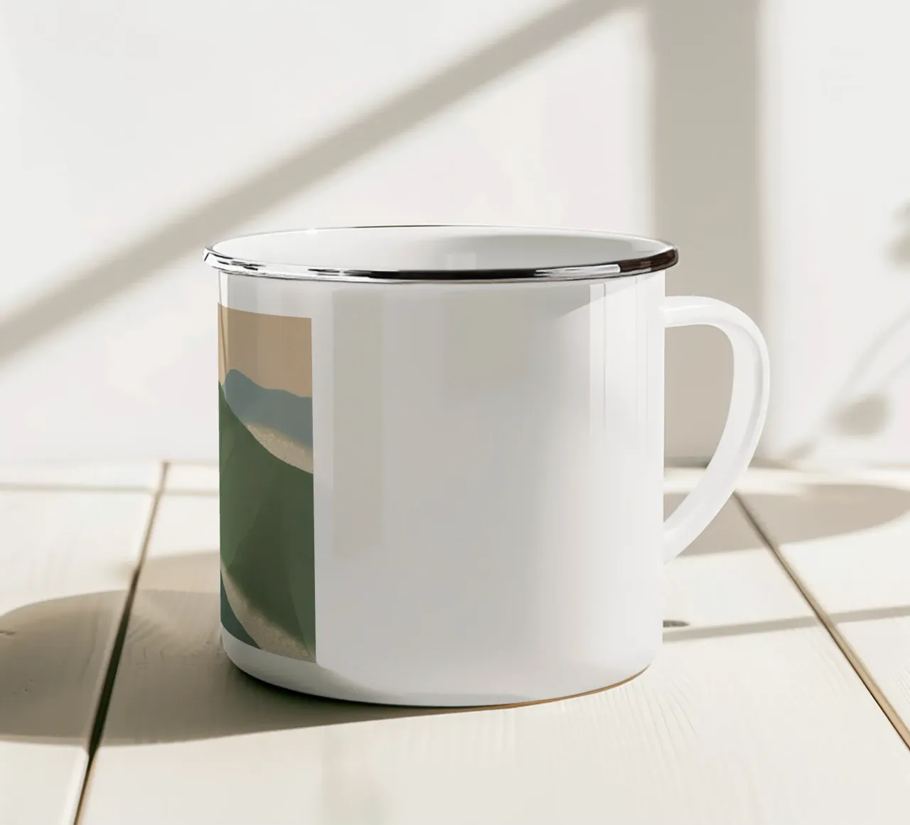 mountains landscape clouds tazza in smalto da prindy