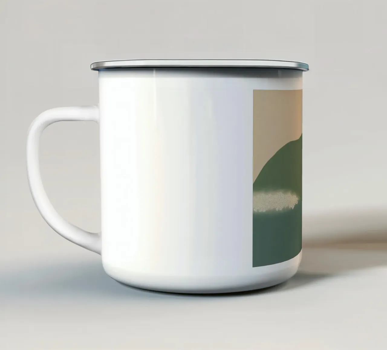 mountains landscape clouds tazza in smalto da prindy