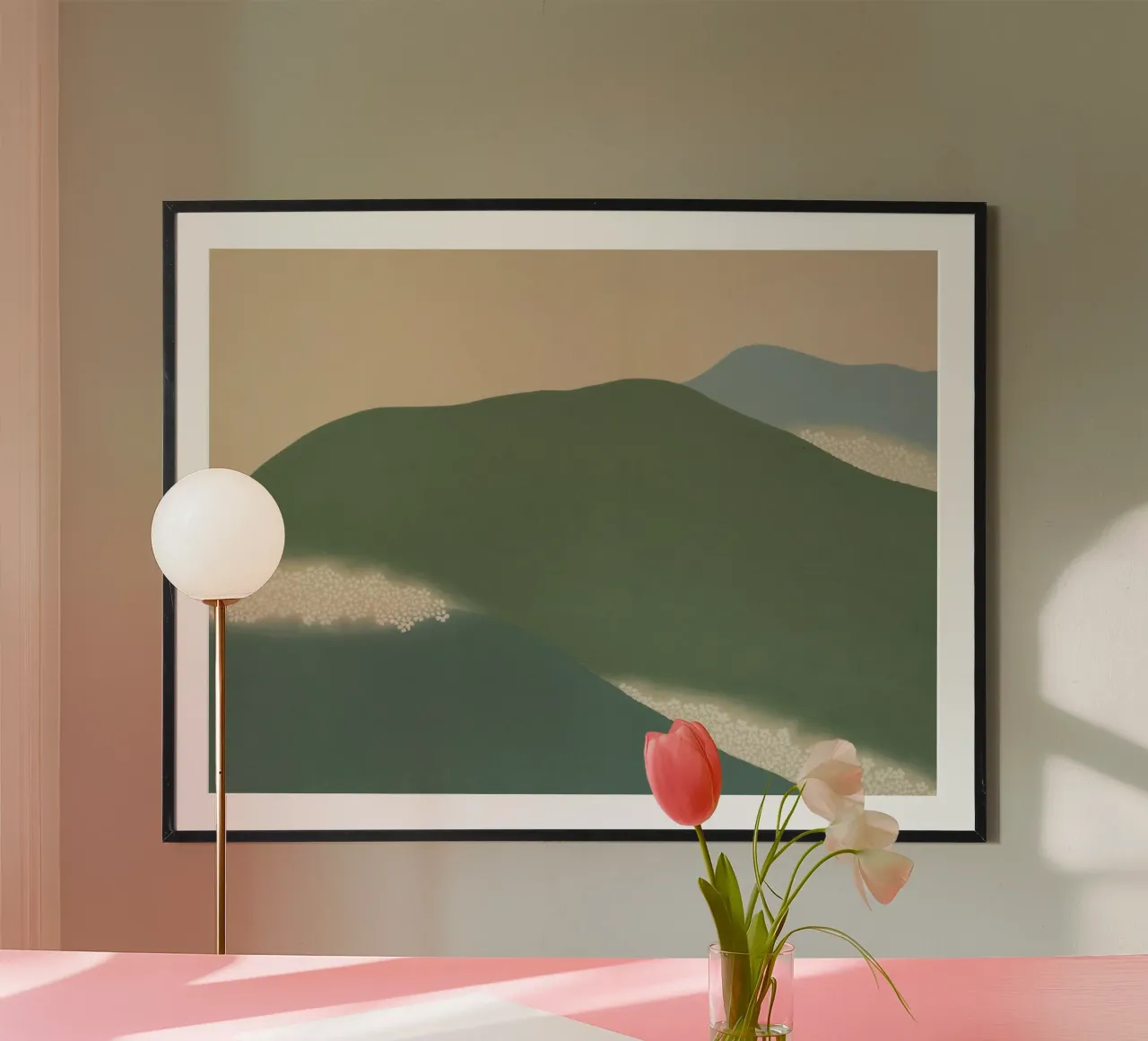 mountains landscape clouds poster da prindy