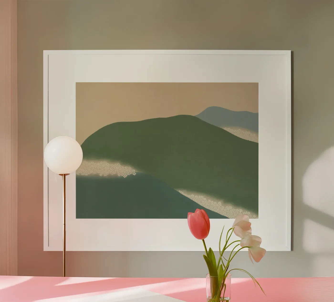 mountains landscape clouds poster da prindy