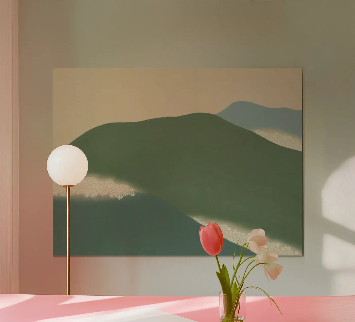 mountains landscape clouds poster da prindy