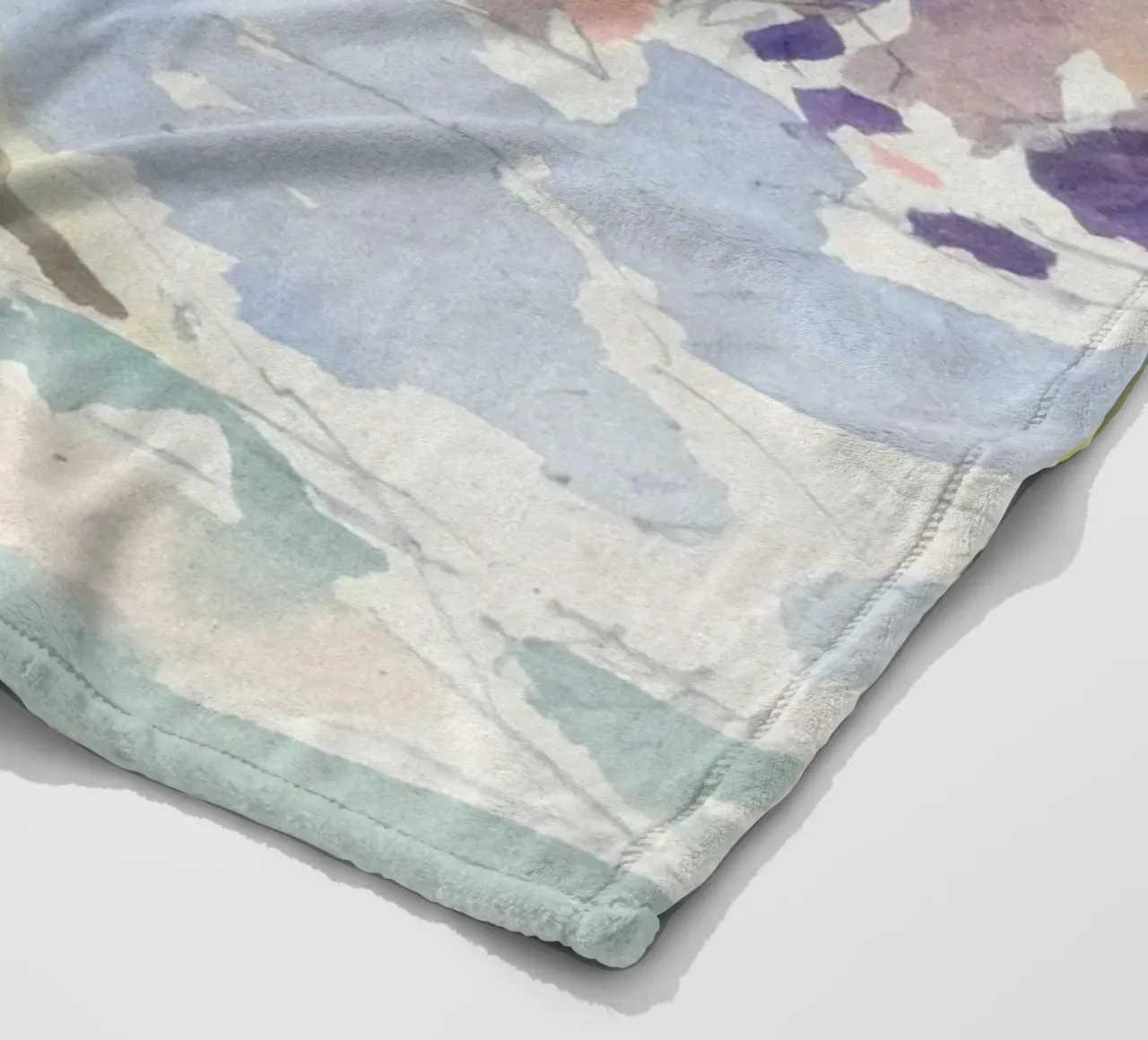brushstrokes nature fleece blanket by Histrol