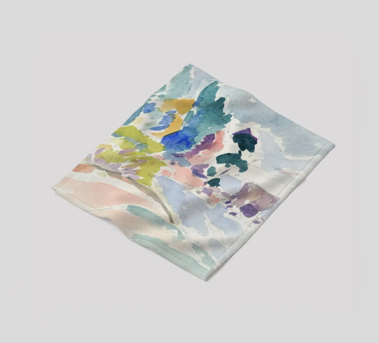 brushstrokes nature fleece blanket by Histrol