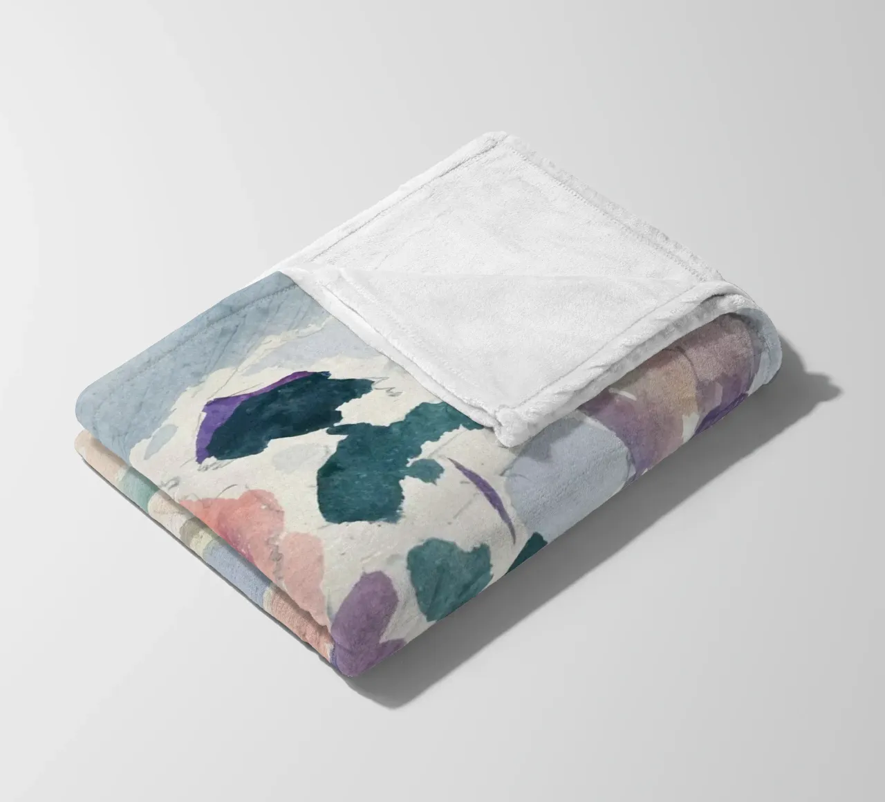 brushstrokes nature fleece blanket by Histrol