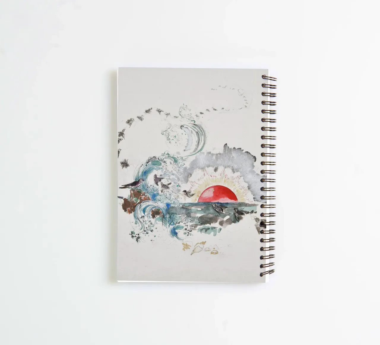 sunshine sandals spiral notebook by prindy