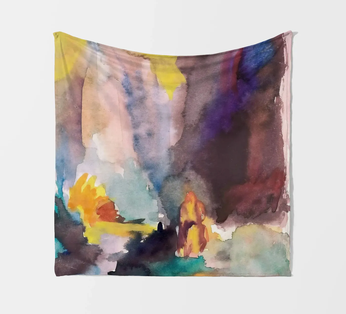 stream foliage fleece blanket by Histrol