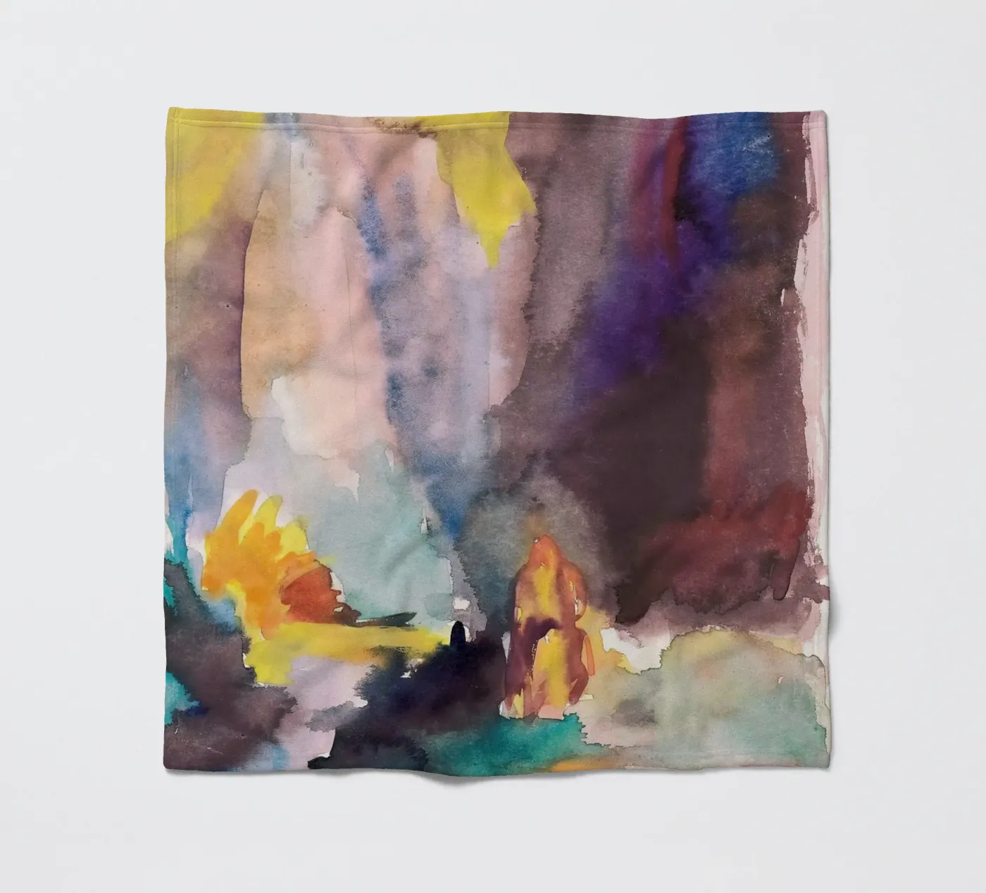 stream foliage fleece blanket by Histrol