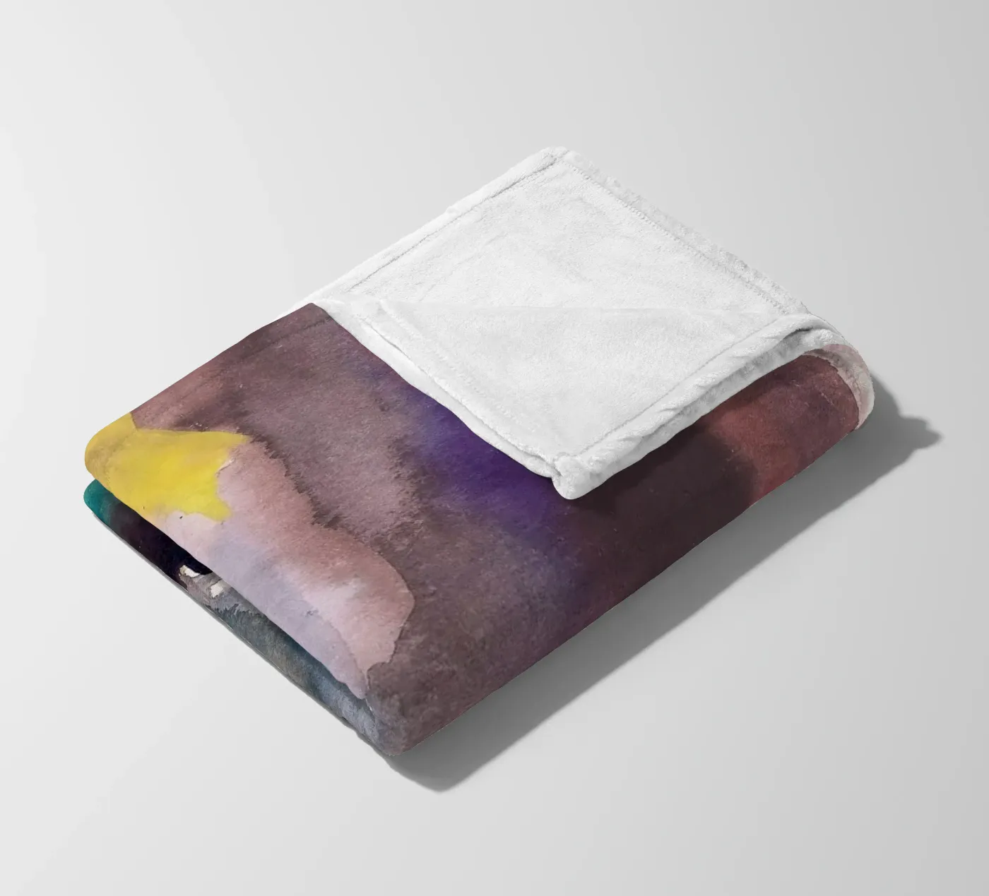 stream foliage fleece blanket by Histrol