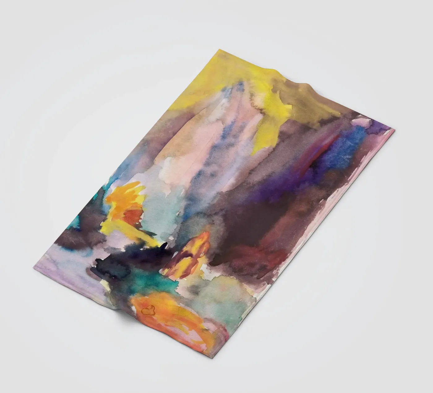stream foliage fleece blanket by Histrol