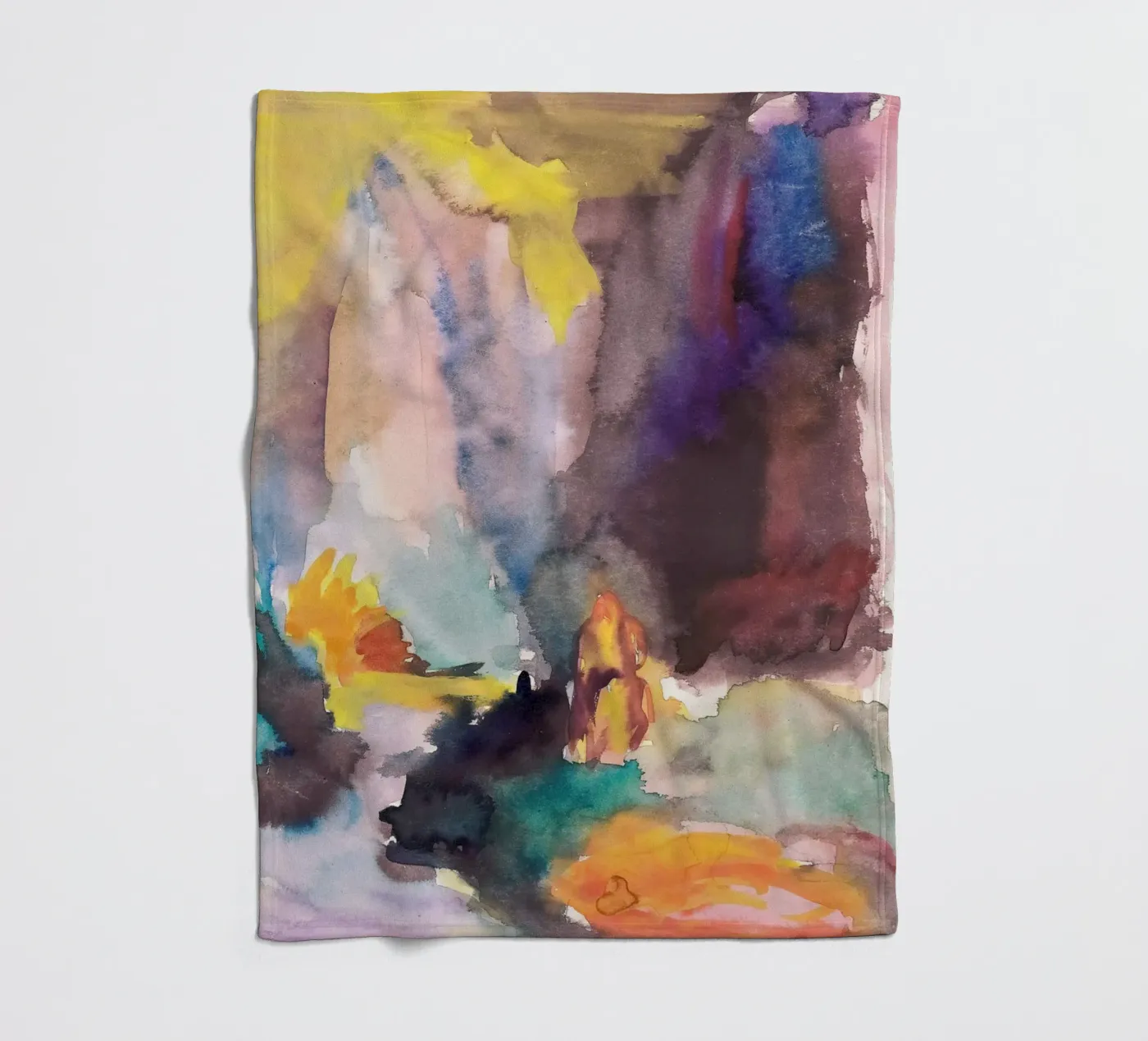 stream foliage fleece blanket by Histrol